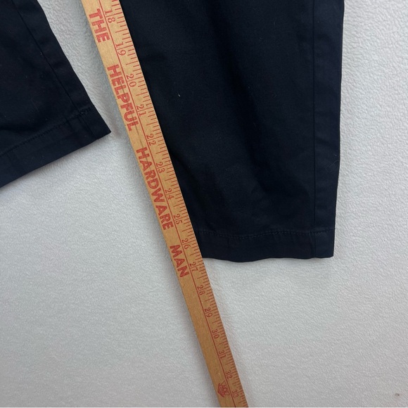 Pact Organic Cotton Twill Pants Size M Elastic Waist Pull-on Ankle Black - Picture 6 of 10